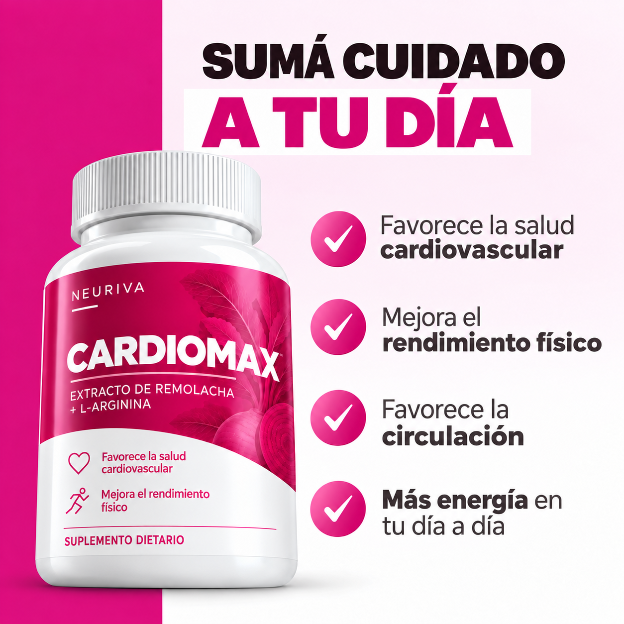 CARDIOMAX: salud cardiovascular, rendimiento físico, circulación y energía diaria